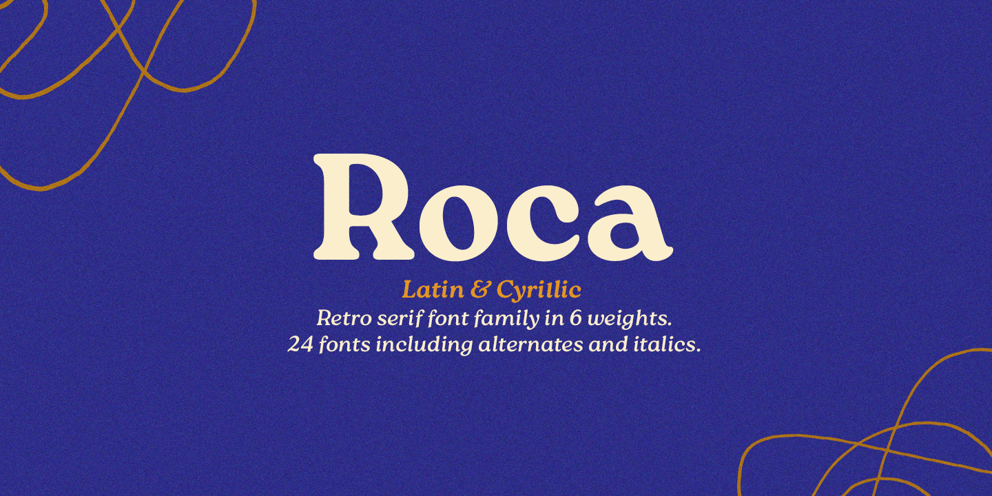 Шрифт Roca